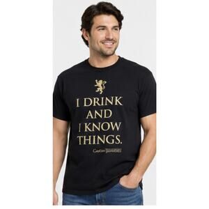 Game of Thrones “I Drink And I Know Things” Graphic Tee Black 2XL